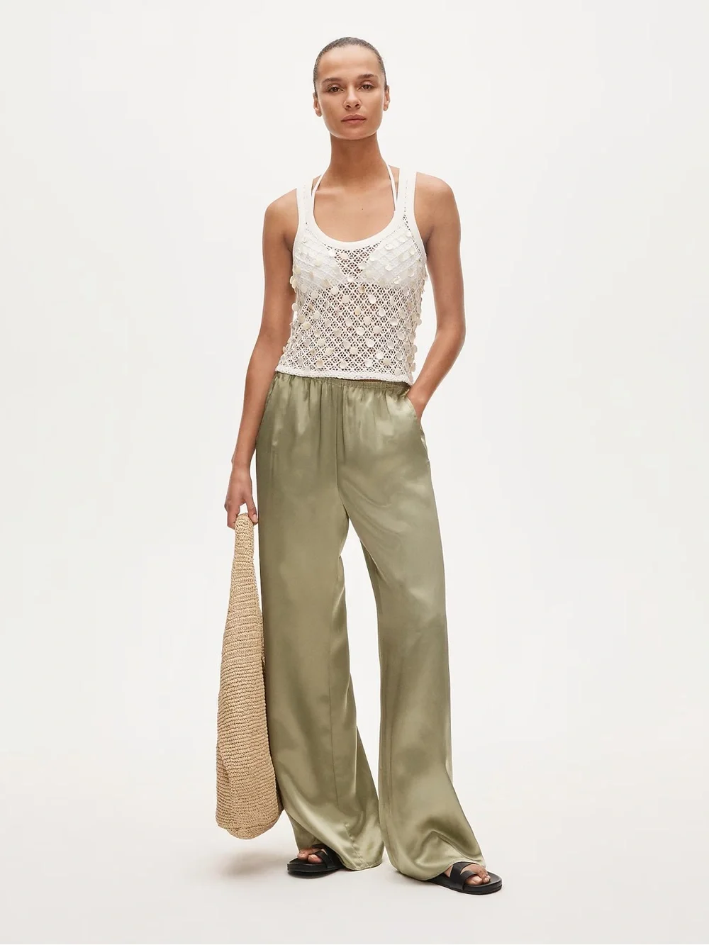 J Crew Cosmo pant in luster charmeuse